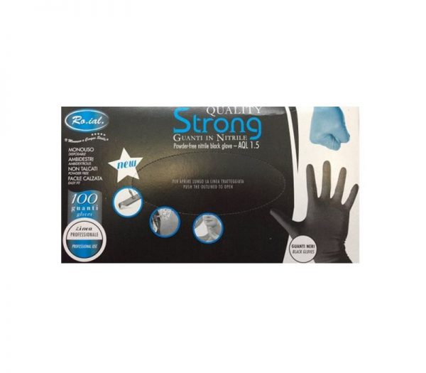 GUANTI MONOUSO IN NITRILE STRONG NON TALCATI PROFESSIONALI - ROIAL